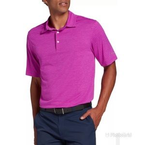Men's Essential Texture Stripe Golf Polo